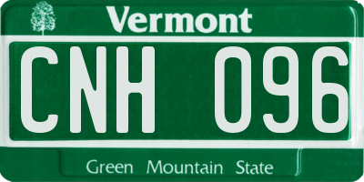 VT license plate CNH096