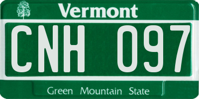 VT license plate CNH097