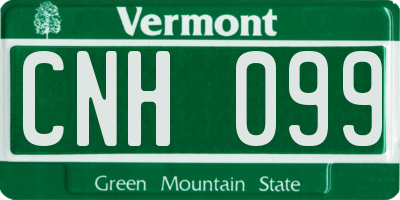 VT license plate CNH099