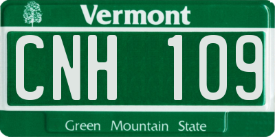 VT license plate CNH109