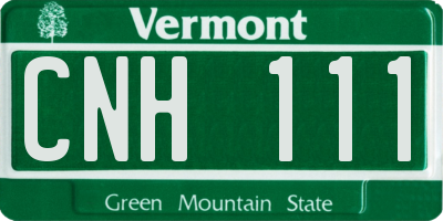 VT license plate CNH111
