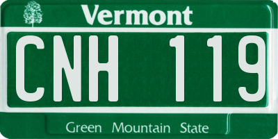 VT license plate CNH119