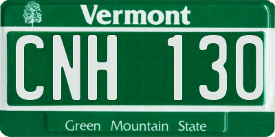 VT license plate CNH130