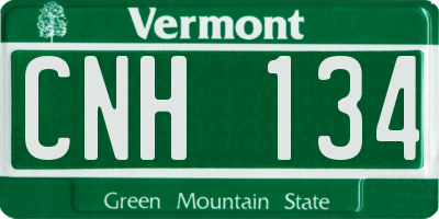 VT license plate CNH134