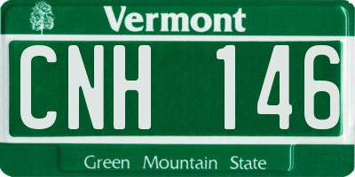 VT license plate CNH146