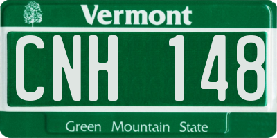 VT license plate CNH148
