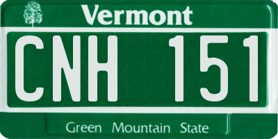 VT license plate CNH151