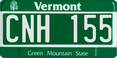 VT license plate CNH155
