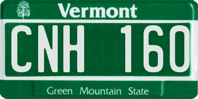 VT license plate CNH160