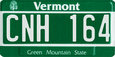 VT license plate CNH164