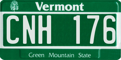 VT license plate CNH176