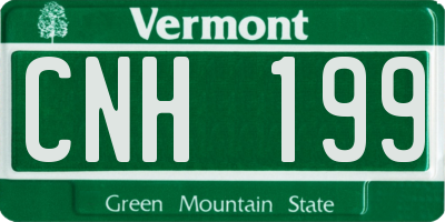 VT license plate CNH199