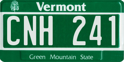 VT license plate CNH241