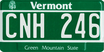 VT license plate CNH246