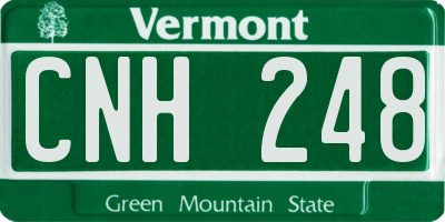 VT license plate CNH248