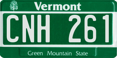 VT license plate CNH261