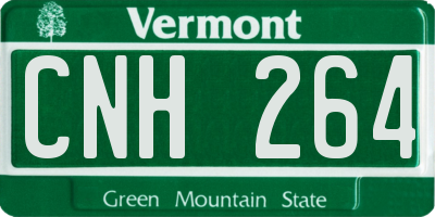 VT license plate CNH264