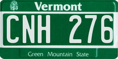 VT license plate CNH276