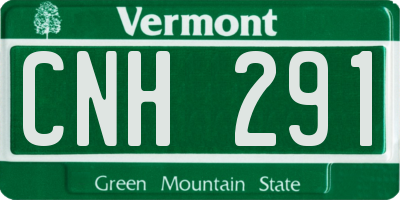 VT license plate CNH291