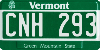VT license plate CNH293