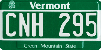 VT license plate CNH295