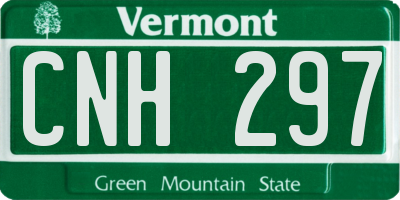 VT license plate CNH297