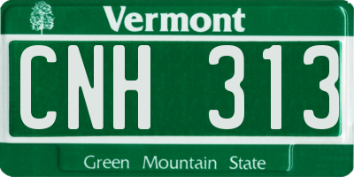 VT license plate CNH313