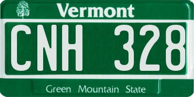 VT license plate CNH328