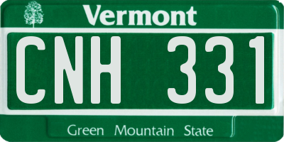 VT license plate CNH331