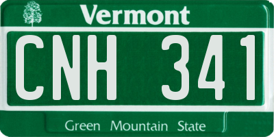 VT license plate CNH341