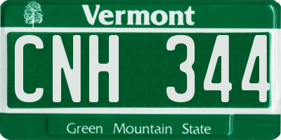 VT license plate CNH344