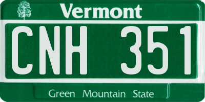 VT license plate CNH351
