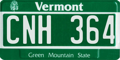 VT license plate CNH364