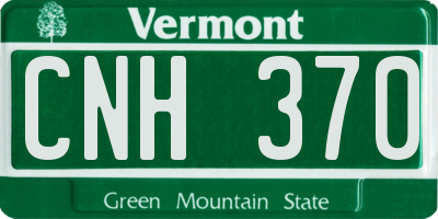 VT license plate CNH370