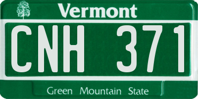 VT license plate CNH371