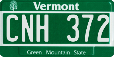 VT license plate CNH372