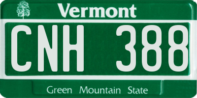 VT license plate CNH388