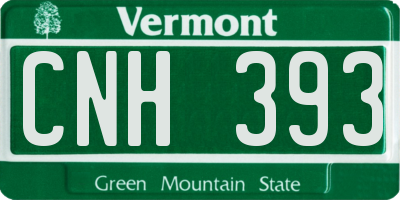 VT license plate CNH393