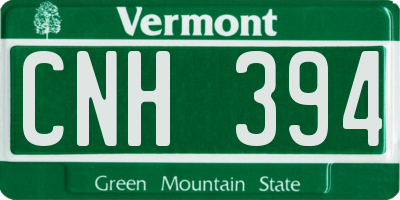 VT license plate CNH394