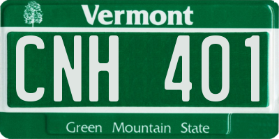 VT license plate CNH401