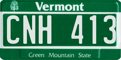 VT license plate CNH413