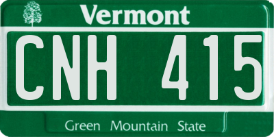 VT license plate CNH415