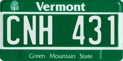 VT license plate CNH431