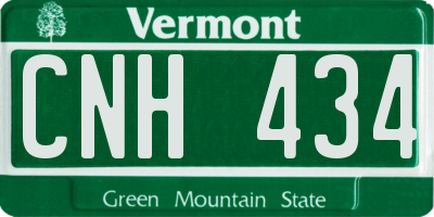 VT license plate CNH434