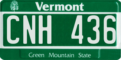 VT license plate CNH436