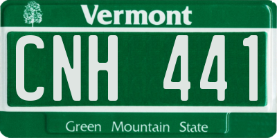 VT license plate CNH441