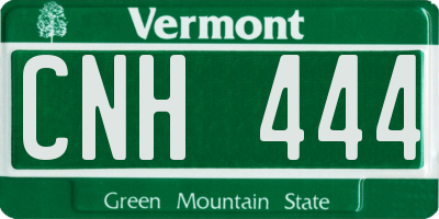 VT license plate CNH444