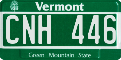 VT license plate CNH446