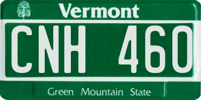 VT license plate CNH460