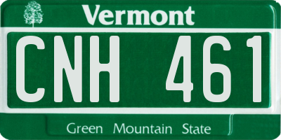 VT license plate CNH461